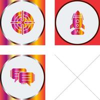 Target and Startup Icon vector