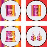 Wedding and Passport Icon vector