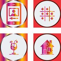 log and Tic Tac Toe Icon vector