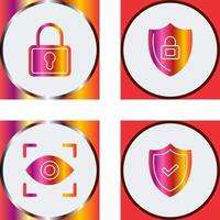 Lock and Privacy Icon vector