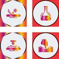 Bounce and Flask Icon vector