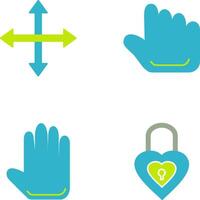 move and hold Icon vector