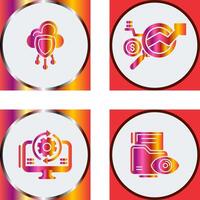 Data Protection and Data Research Icon vector