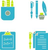 Stationery and Writing Equipment Icon vector