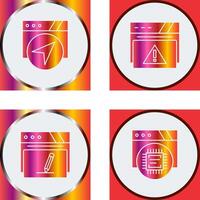 Navigation and Alert Icon vector