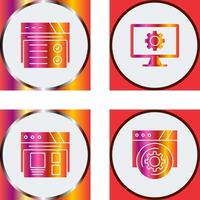 Web Browser and Monitor Screen Icon vector
