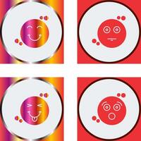 Smile and Neutral Icon vector