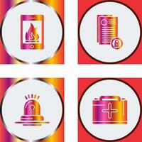 Fire and Privacy Icon vector