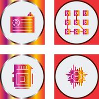 Account and Pattern Icon vector