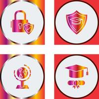 Secure and Education Icon vector