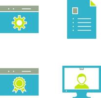 analytics and web optimization Icon vector