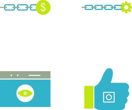 link sales and link optimization Icon vector