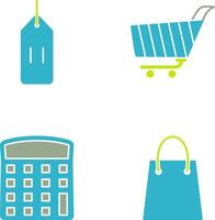 deals and shopping cart Icon vector