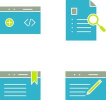 clean code and case study Icon vector