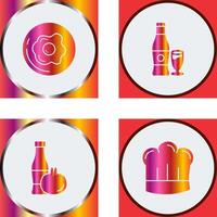 Breakfast and Bear Icon vector