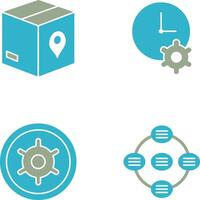 Tracking Services and Time Optimization Icon vector