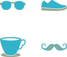 Sunglasses and Shoe Icon vector