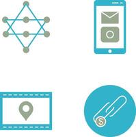 Networks and Mobile Applications Icon vector