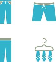 Pants and Shorts Icon vector