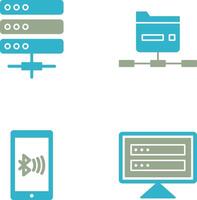 Server and Network Icon vector