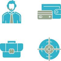 Customer Support and Wallet Icon vector