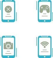 Block and Game Icon vector