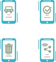 Transportation and Accepted Icon vector