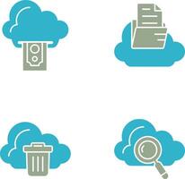 Cloud Computing and Cloud Icon vector