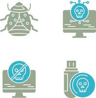 Bug and Virus Icon vector