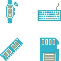Smart Band and Keyboard Icon vector