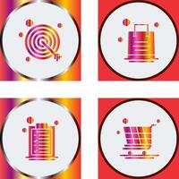 Shopping Bag and Target Icon vector