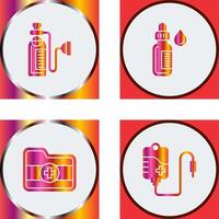 Oxygen and Dropper Icon vector