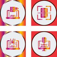 Call and Scan Icon vector