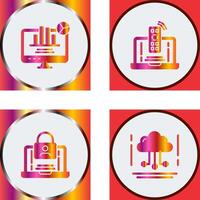 Remote and Analysis Icon vector