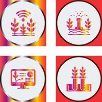 Wheat and Sprinkler Icon vector