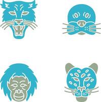 Puma and seal Icon vector