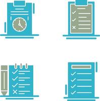 Time Management and Checklist Icon vector