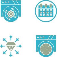 Update and Calendar Icon vector