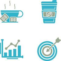 Hot Chocolate and Coffee Icon vector