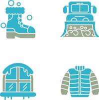 Snowshoes and Truck Icon vector