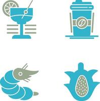 Martini and Coffee Cup Icon vector