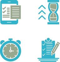 Check List and Quick Response Icon vector