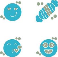 Smirk and Candy Icon vector