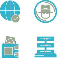 Internet and Spy Icon vector