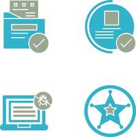 File Protection and Guarantee Icon vector