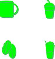 Coffee mug and Frappe Icon vector