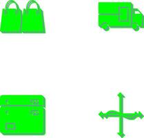 shipment and shopping bag Icon vector