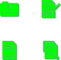 folder and edit document Icon vector