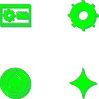 Blogging Service and Setting Icon vector