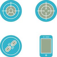 Goal and Target Icon vector